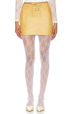 Zemeta Always Yours Micro Skirt in Yellow