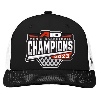 ZEPHYR Black VCU Rams 2023 Atlantic 10 Men's Basketball Conference Tournament Champions Locker Room Adjustable Hat