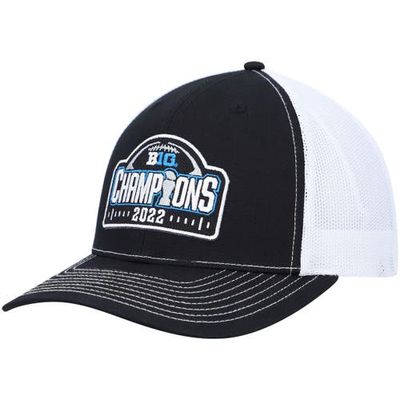 ZEPHYR Men's Richardson Black/White Michigan Wolverines 2022 Big Ten Football Conference Champions Locker Room Adjustable Trucker Hat