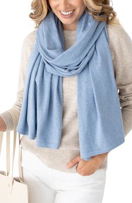 zestt organics Organic Cotton Travel Scarf in Horizon Blue 