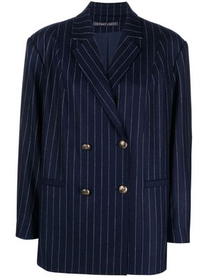 ZEYNEP ARCAY pinstripe-pattern double breasted blazer - Blue