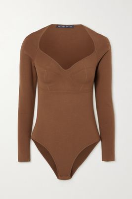 Zeynep Arcay - Princess Stretch-knit Bodysuit - Brown
