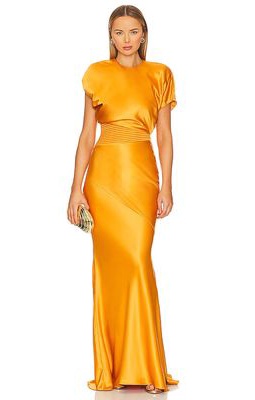 Zhivago Bond Gown in Mustard