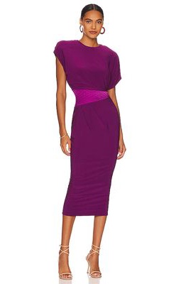 Zhivago Bond Midi Dress in Purple