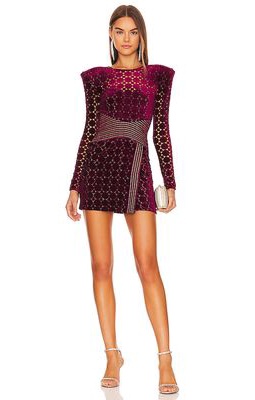 Zhivago Salvation Mini Dress in Wine