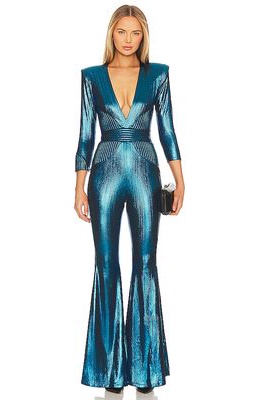 Zhivago The Secret Metallic Jumpsuit in Blue