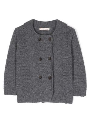 Zhoe & Tobiah double-breasted virgin wool cardigan - Grey