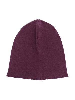 Zhoe & Tobiah knitted cotton-blend beanie - Purple