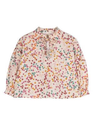 Zhoe & Tobiah polka-dot print cotton blouse - Neutrals