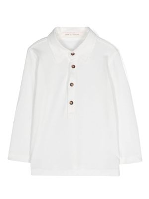 Zhoe & Tobiah spread-collar cotton shirt - White