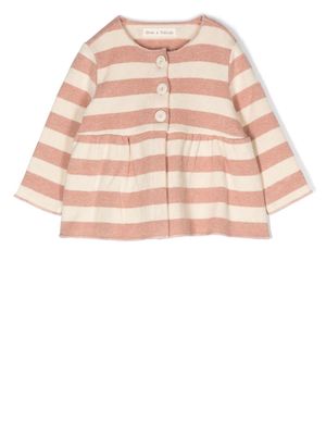 Zhoe & Tobiah stripe-pattern cardigan - Pink