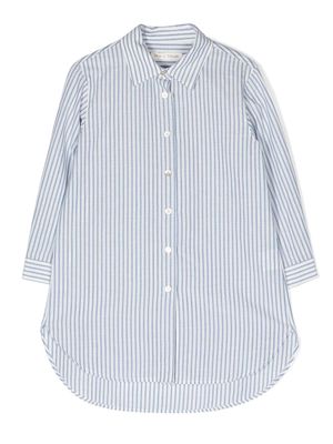 Zhoe & Tobiah stripe-print cotton shirt - Blue