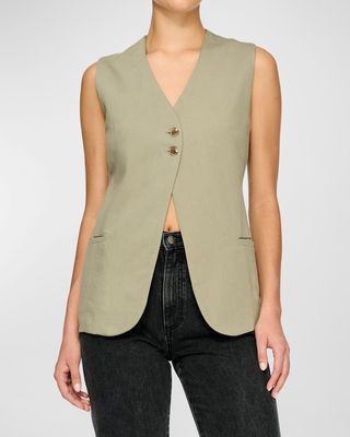 Zia Cotton-Linen Vest
