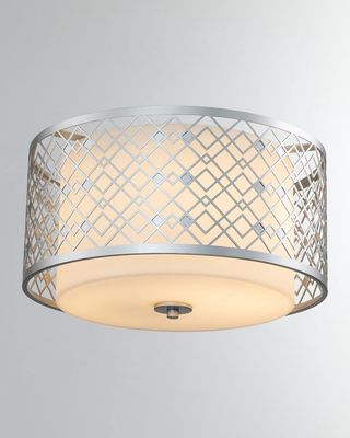 Ziggy Flush Mount in Lacquered Silver
