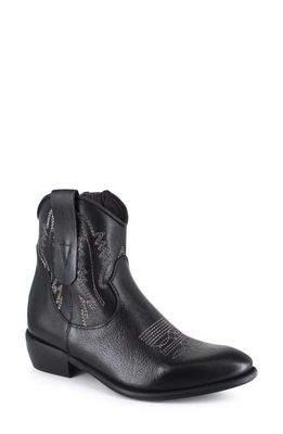 ZIGIny Everith Western Boot in Black Leather