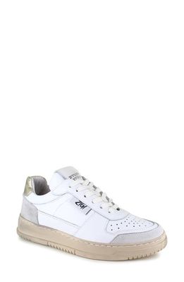 ZIGIny Senta Water Resistant Sneaker in White Leather