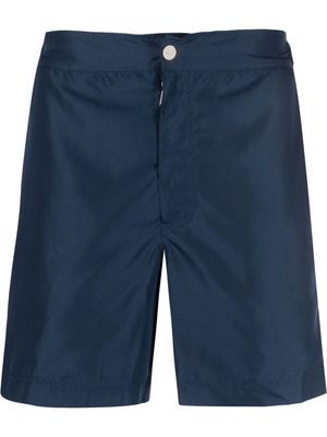 Zilli logo-embroidered swimming shorts - Blue