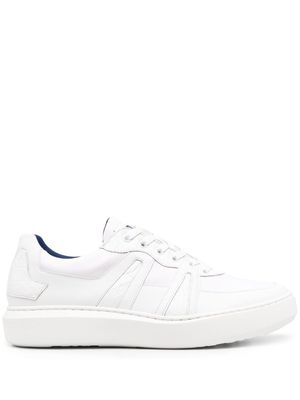 Zilli panelled low-top leather sneakers - White