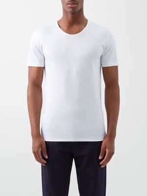 Zimmerli - Crew-neck Cotton-jersey T-shirt - Mens - White