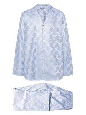 Zimmerli Luxury Jacquard pyjama set - Blue