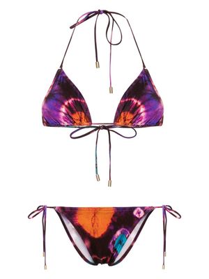 ZIMMERMANN Acadian tie-dye bikini set - Purple
