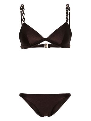 ZIMMERMANN August Diamond Trim Tri bikini - Brown