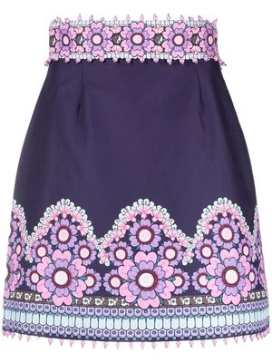 ZIMMERMANN beaded A-line skirt - Purple