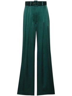 ZIMMERMANN belted wide-leg trousers - Green