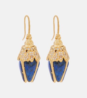 Zimmermann Bloom gold-plated drop earrings