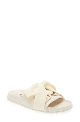 Zimmermann Bow Slide Sandal in Ivory