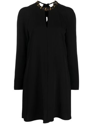 ZIMMERMANN chain-embellished long-sleeve minidress - Black