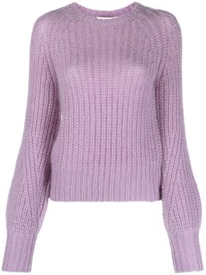 ZIMMERMANN chunky-knit mohair-blend jumper - Purple