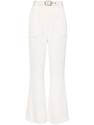 ZIMMERMANN cropped flared trousers - Neutrals