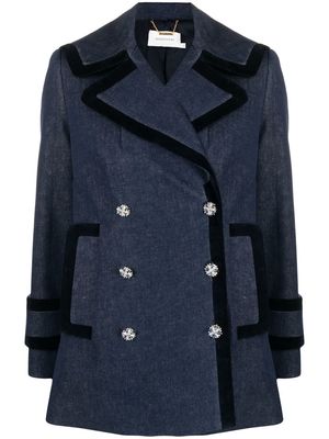 ZIMMERMANN double-breasted tailored jacket - Blue