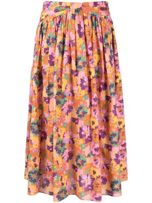 ZIMMERMANN floral-print skirt - Pink