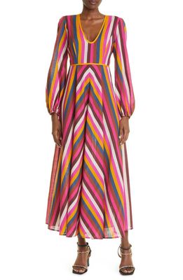 Zimmermann Ginger Stripe Cotton Cover-Up Dress in Multi Stripe