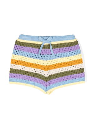 ZIMMERMANN Halcyon striped knit shorts - Multicolour