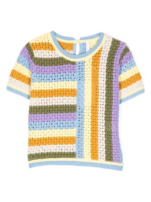 ZIMMERMANN Halcyon striped knit top - Multicolour