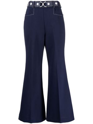 ZIMMERMANN high-rise flared trousers - Blue