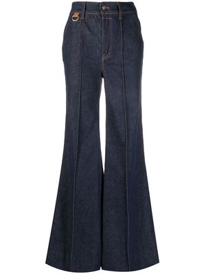 ZIMMERMANN high-waisted flared jeans - Blue