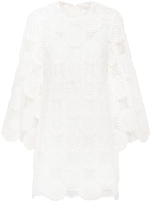 ZIMMERMANN Junie crochet lace mini dress - White