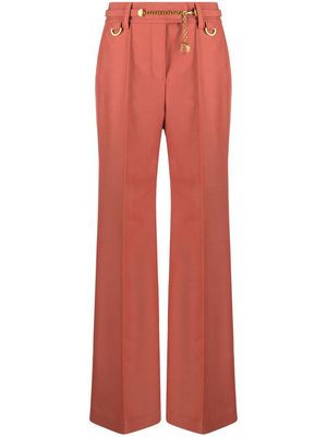 ZIMMERMANN Kaleidoscope wide-leg trousers - Pink
