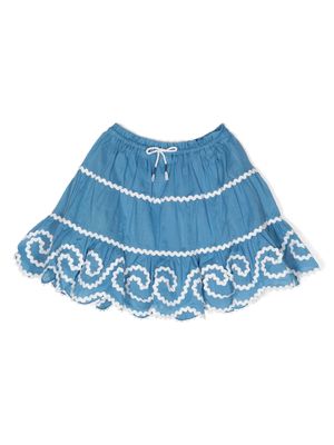 ZIMMERMANN Kids Alight Flip drawstring skirt - Blue