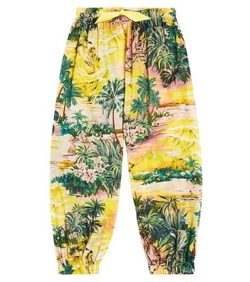 Zimmermann Kids Alight printed cotton pants