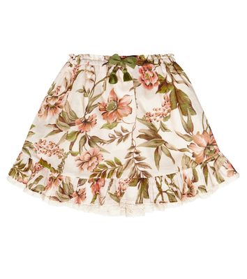 Zimmermann Kids Anneke Flounce floral skirt