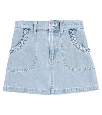 Zimmermann Kids August denim skirt