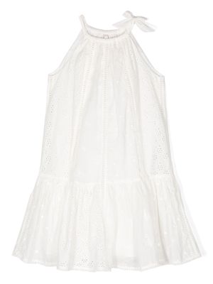 ZIMMERMANN Kids broderie-anglaise sleeveless dress - White
