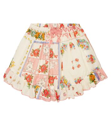 Zimmermann Kids Clover Flip floral skirt
