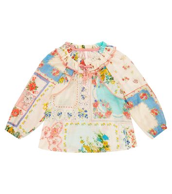 Zimmermann Kids Clover printed cotton top