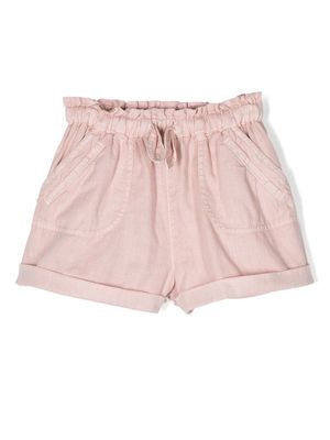 ZIMMERMANN Kids embroidered-motif drawstring shorts - Pink
